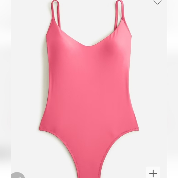 NWT J Crew Womens Scoopneck One Piece Swimsuit pink Size 22 BF162 - Picture 2 of 12